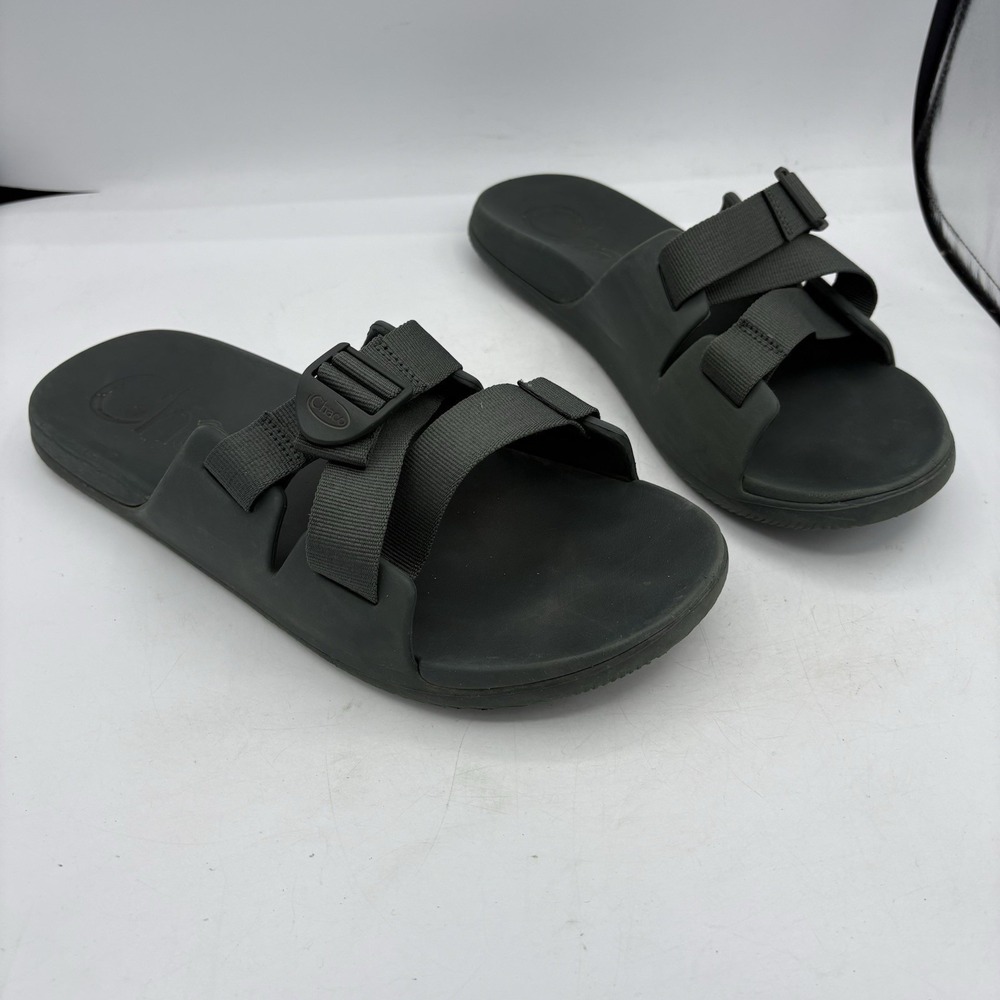 Chaco‎ Sandals Mens Size 12 Chillos Z Strap Green Slides Outdoors Hike